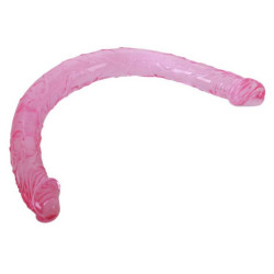 Generique Double Gode Jelly 45 x 3.5 cm Mauve